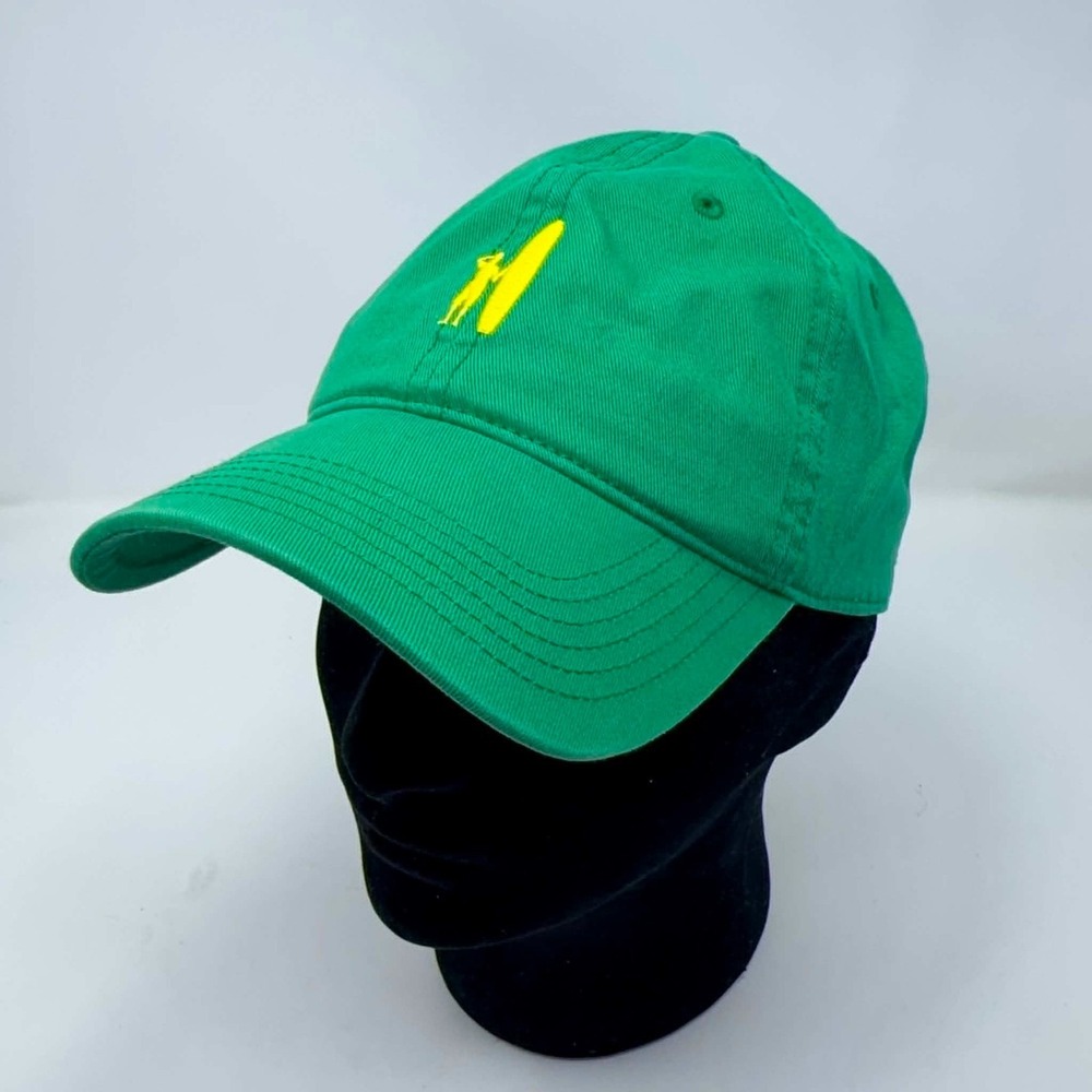 Johnnie-O Hat Surf Logo‎ Adjustable Cap Green Yellow Logo Baseball Hat Athletic